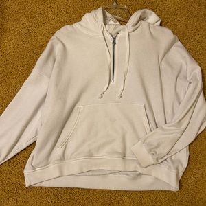 Women's American Eagle Fleece Quarter Zip Hoodie Pullover Small